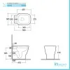Scheda tecnica water Rak serie One con sedile copri wc a chiusura rallentata