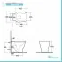 Scheda tecnica water Rak serie One con sedile copri wc a chiusura rallentata