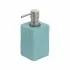 Dispenser sapone liquido in poliresina turchese pastello