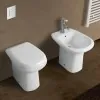 Set sanitari tradizionali Orient in ceramica completi di sedile copriwc