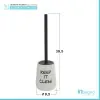 Set accessori linea Wash bianco con scritte completo di portascopino