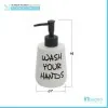 Set accessori linea Wash con 2 dispenser + bicchiere portaspazzolini bianco