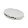 Portasapone da appoggio bianco linea Wash con scritte nere