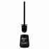 Portascopino da appoggio linea Wash in ceramica nero opaco con scritte