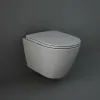 Sedile copri wc dedicato serie Feeling con chiusura rallentata e sgancio rapido