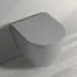 Water sospeso rimfree serie Feeling in ceramica con finitura grigio opaco