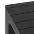 Set 2 pezzi Lello lo sgabello multiuso Nero ad alta resistenza con effetto legno