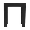 Set 2 pezzi Lello lo sgabello multiuso Nero ad alta resistenza con effetto legno