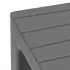 Lello lo sgabello multiuso ad alta resistenza grigio con effetto legno