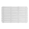 Pedana Doccia antiscivolo 80x50 cm bianca con effetto legno in PP