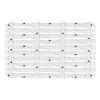Pedana Doccia antiscivolo 80x50 cm effetto legno in PP bianco