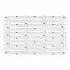 Pedana Doccia antiscivolo 80x50 cm effetto legno in PP bianco