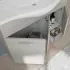 lavabo Mobile Bagno da terra 85 cm rovere grigio