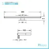 Lampada LED da 30 cm in ABS