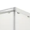 Box doccia angolare 70x70 cm Geo doppio scorrevole in cristallo trasparente