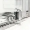 Box doccia linea Geo in cristallo trasparente