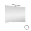 Specchio LED 50x60 cm reversibile con luce fredda