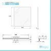 Specchio LED 50x60 cm reversibile con luce fredda