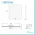 Specchio LED 50x60 cm reversibile con luce fredda