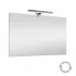 Specchio bagno 70x90 cm reversibile con luce LED fredda 