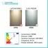 Specchio bagno 70x90 cm reversibile con luce LED fredda 