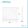 Scheda tecnica specchio con bisellatura 100x60 montaggio reversibile