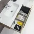 Mobile Sospeso da Bagno 1 Cassetto Stile Industrial Rovere 100x47 con Specchio