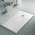 Piatto doccia su misura 70x180 Karen in resina bianco effetto pietra