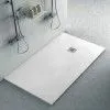 Piatto doccia filo pavimento Karen 80x150 in resina bianco pietra