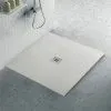 Piatto doccia su misura 80x80 Karen in resina ghiaccio effetto pietra