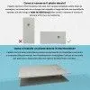 Come conservare e installare piatto doccia su misura 80x80 Karen in resina ghiaccio effetto pietra