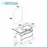 Scheda tecnica mobile bagno sospeso 90 Melody cappuccino con vasca decentrata e specchio