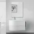 Composizione bagno sospesa Melody 90 bianco opaco