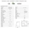 Asciugamani elettrico antivandalo in acciaio inox lucido 2500W