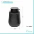 Scheda tecnica dispenser sapone liquido in ceramica nera con effetto glitter