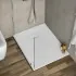 Piatto doccia 80x100 riducibile in resina pietra bianca serie Agorà