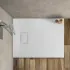 Piatto doccia Agorà 80x100 su misura in resina bianca effetto pietra
