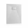 Piatto doccia resina 80x100 rettangolare Agorà bianco effetto pietra