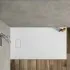 Piatto doccia Agorà 80x140 su misura in resina bianca effetto pietra
