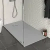 Piatto doccia in resina 80x120 serie Agorà grigio pietra su misura