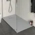 Piatto doccia in resina 80x120 serie Agorà grigio pietra su misura