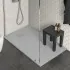 Piatto doccia 80x120 riducibile in resina grigio pietra serie Agorà