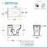 Scheda tecnica wc filo muro scarico traslato rimless Azzurra serie Pratica