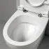 Tecnologia Easyclean senza brida del water filo muro traslato Azzurra serie Pratica