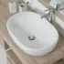 Lavabo da Appoggio in Ceramica L. 61,5 x 42,5 cm Bianco Lucido