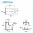 Scheda tecnica bidet traslato Azzurra Pratica in ceramica bianca lucida