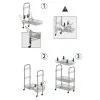 Installazione carrello con ripiani removibili Lugano