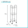 Scheda tecnica carrello porta tutto a 3 ripiani in acciaio con Polytherm argento Toronto