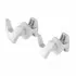 Set appendini doppi smart in ABS bianco per scaldasalviette e termoarredo