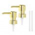 Ricambio pompa dispenser sapone in finitura oro con design tondo